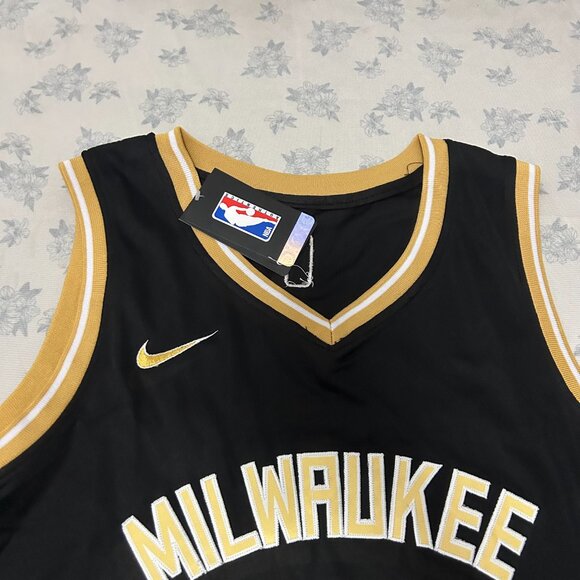 NBA Giannis Antetokounmpo Milwaukee Bucks Nike Dri Fit #34 Jersey - Picture 5 of 6